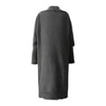 thumbnail image 2 of Women Cardigan Sweaters Long Sleeve Open Front Knit Long Duster Coat Lapel Oversized 2025 Fall Winter Loose Outerwear Clothes, 2 of 5