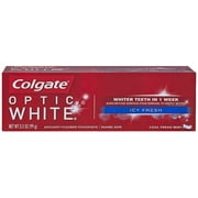 Colgate Optic White Icy Fresh Anticavity Fluoride Toothpaste, Cool Fresh Mint 3.50 oz (Pack of 2)
