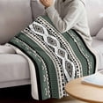 thumbnail image 3 of Sage Green Boho Blanket Soft Cozy Warm Throw Blanket for Couch, Plush Fuzzy Flannel Fleece Blankets for Sofa, Vintage Ethnic Tribe Retro Abstract Art Bed Blankets Lightweight Gifts for Women, 50"x80", 3 of 9