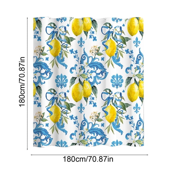 Fmbmuo Floral Shower Curtain 72x72 Inch Waterproof Heavy-Duty Polyester Bathroom Partition Curtain with 12 Hooks No-Drill Flower Decor,Multicolor