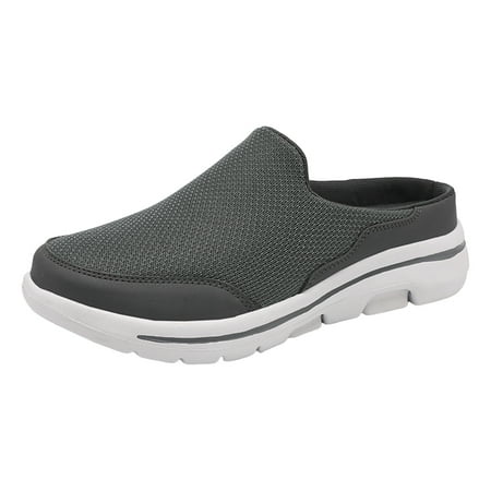 

Jungdeepe Couple Casual Solid Colour Wrapped Toe Flyweave Mesh Breathable Half Flip Flops Large Size Casual Shoes Women Wedges High Summer Sandals Business Heels Women Womens Shoes Casual Wedge Women