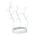 thumbnail image 4 of Expositor de joyas en forma de torre, moderno expositor de pulseras, estante de mesa para el cabello Blanco, 4 of 8