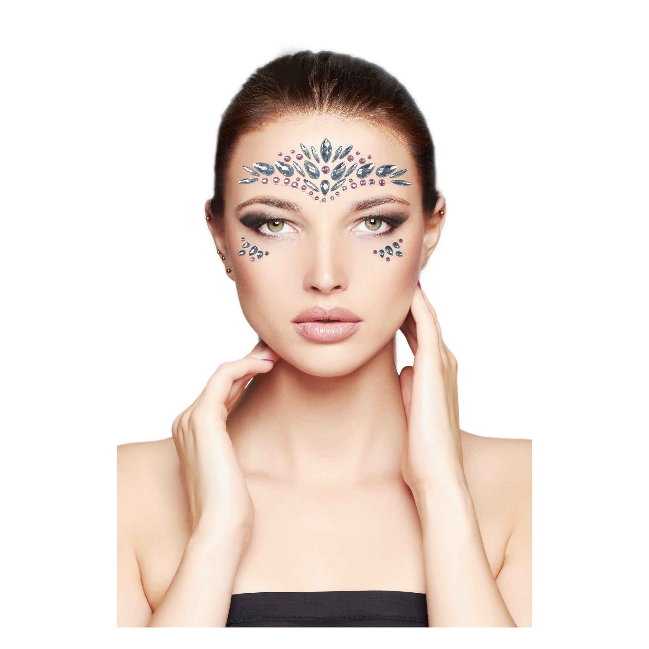 All Characters Face Stickers-Silver Gems by Goodmark USA
