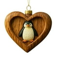 thumbnail image 2 of Rapeiae Christmas Animals Print Acrylic Hanging Christmas Gifts for Family Colleagues Christmas Tree Decoration, 2 of 8