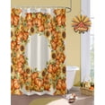 thumbnail image 3 of Fall Shower Curtain Sunflower Pumpkin Bathroom Curtains with Hooks, Waterproof Fabric Autumn Harvest Linen Thanksgiving Bath Shower Curtains Set for Bathroom Bathtubs Decor 36x72 Inch, 3 of 7