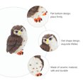 thumbnail image 6 of KALLORY Brown Ceramic Owl Statue for Decor Perfect Gift and Tabletop Decoration, 6 of 10