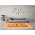 thumbnail image 3 of Ahgly Company Indoor Rectangle Abstract Orange Modern Area Rugs, 4' x 6', 3 of 4