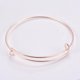 thumbnail image 2 of 10 piezas de aleación de oro rosa para hacer pulseras, 65 mm de diámetro interior y 1,4 mm de ancho. Diseño de pulseras para joyería., 2 of 3