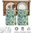 thumbnail image 6 of Green Palm Leaf Microfiber Kitchen Towel, Tropical Plants Retro Pastoral Summer Soft Absorbent Dish Towels, Quick Drying Washable Dishcloths for Kitchen Cleaning, Drying Dishes, 18x28 Inches, 6 of 9