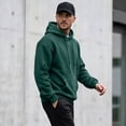 thumbnail image 4 of LRGSHF Oversized Hoodies for Men Baggy Soft Fleece Pullover Sweatshirt, Drawstring Plain Streetwear Long‑Sleeve Athletic Top, Warm Loose‑Fit Winter Casual Hooded Shirt, 4 of 6