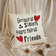 thumbnail image 3 of Best Friends Sister Gifts for Girls Throw Pillow Covers Friendship Birthday Gifts for Sister in Law Bonus Sister Big Sister Bridesmaid Pillowcase Graduation Gift for Her Cushion Cover Wedding Gift, 3 of 6