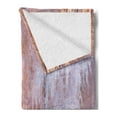thumbnail image 2 of Winter Soft Flannel Fleece Blanket, Winter Night Scenery with Frozen Trees and Snowy Road Landscape Photography Print, Cozy Plush for Indoor and Outdoor Use, 50" x 70", Salmon White, by Ambesonne, 2 of 5