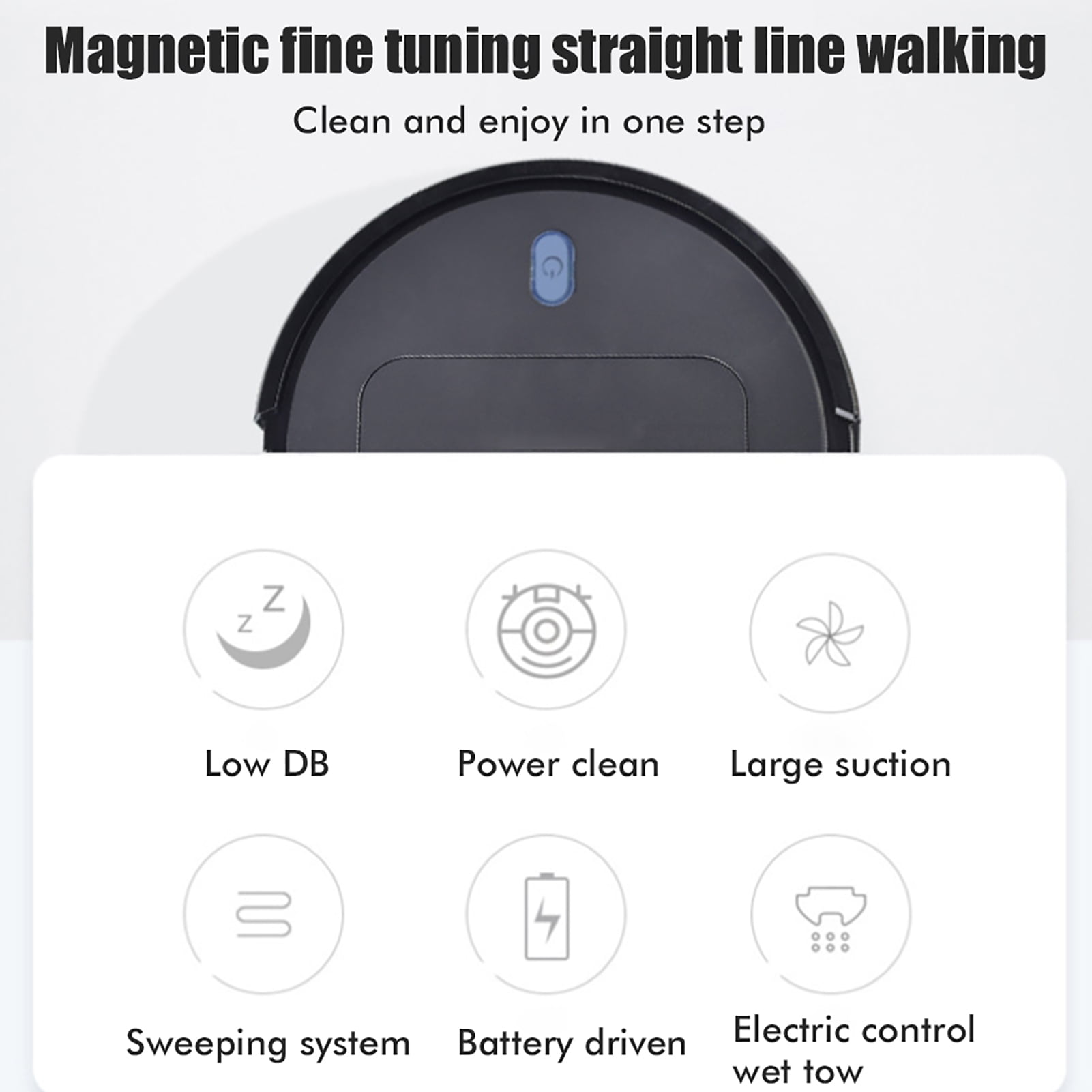 Automatic Home Floor Cleaning Machine for Pet Hair and Dust 3-in-1 Smart Robotic Vacuum Cleaner