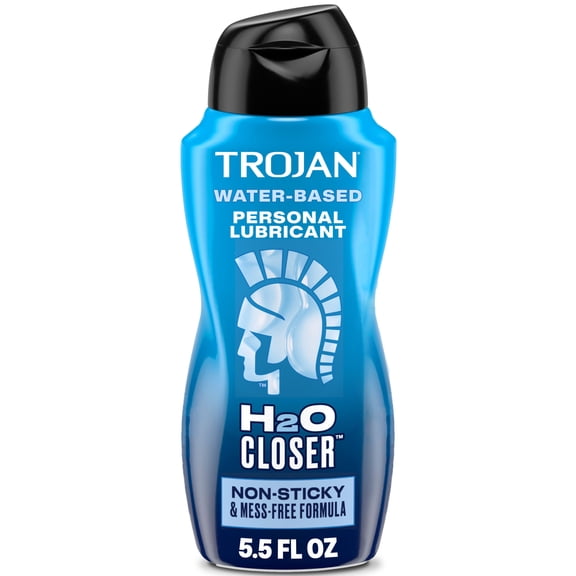 Trojan Lubricant H2O Closer Water Based Lubricant, Personal Lubricant, 5.5 fl oz Bottle