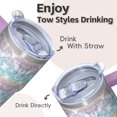 thumbnail image 4 of 20oz elephant Tumbler with Handle Comfort Grip elephant Lover Cup Ideal Father's Day Christmas Gift for Women Men elephant Enthusiasts, 4 of 6
