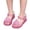 Pink, variant on Girls Jelly Sandals Summer Closed Toe Adjustable Strap Glitter Shell Water Beach Shoes for Kids Blue Size 12 Little Kids