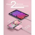 thumbnail image 6 of UniMall  for Magsafe Battery Pack, 5000mAh Magnetic Power Bank with Type-C Cable 20W PD Fast Charging Lighting Input Wireless Portable Charger for iPhone 17/16/15/14/13/12/ All Series-Pink, 6 of 13