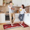 thumbnail image 6 of Christmas Balls Red Kitchen Rugs 2 Pieces, Snow Floor Mat Room Area Rug Washable Carpet Perfect for Living Room Bedroom Entryway, 6 of 7