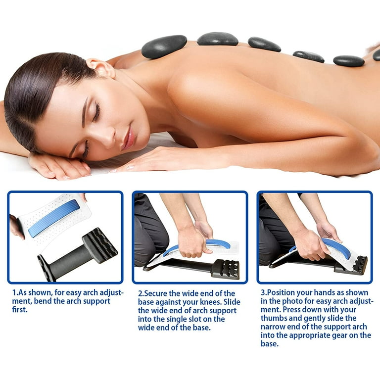 YAFAN Back Popper Device, Lumbar Support Back Stretcher Back Cracking Device  for Back Pain Relief 
