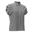 thumbnail image 3 of Blusa Simply Basic para Mujer, Bolsa en Pecho Cuello Estampado a Rayas Azul Talla G, 3 of 4