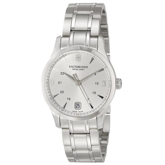 Swiss Army 241539 Women's Alliance Small Silver Dial Stainless Steel Watch