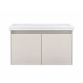 thumbnail image 1 of Ilios Innova | Lavamanos con Gabinete Flotante, Diseño Moderno Beige y Almacenamiento Funcional, 1 of 9