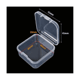 thumbnail image 2 of Caja de plástico transparente para guardar artículos pequeños, cuadrada, con tapas (4,5 x 4,5 x 2 cm), paquete de 100, 2 of 6