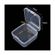 thumbnail image 2 of Caja de plástico transparente para guardar artículos pequeños, cuadrada, con tapas (4,5 x 4,5 x 2 cm), paquete de 100, 2 of 6