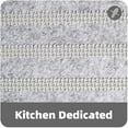 thumbnail image 3 of 2 Pieces Kitchen Rug Set Water Absorb Non-Slip Kitchen Rug Bathroom Mat Doormat Carpet for Laundry 17"x 29"+17"x 79", Black, 3 of 7