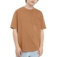 thumbnail image 4 of Kids Boys Tshirts Casual Toddler Boy Short Sleeve Shirt Solid Tees Toddler Baseball Shirt 11-12 Years Tshirt Boys, 4 of 5