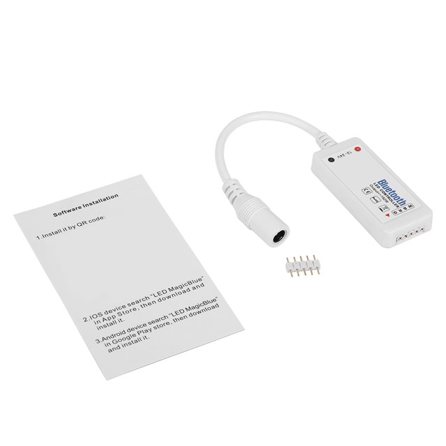 Mini controlador LED Bluetooth Wifi DC12-24V teléfono inteligente remoto controlado para tira RGBW