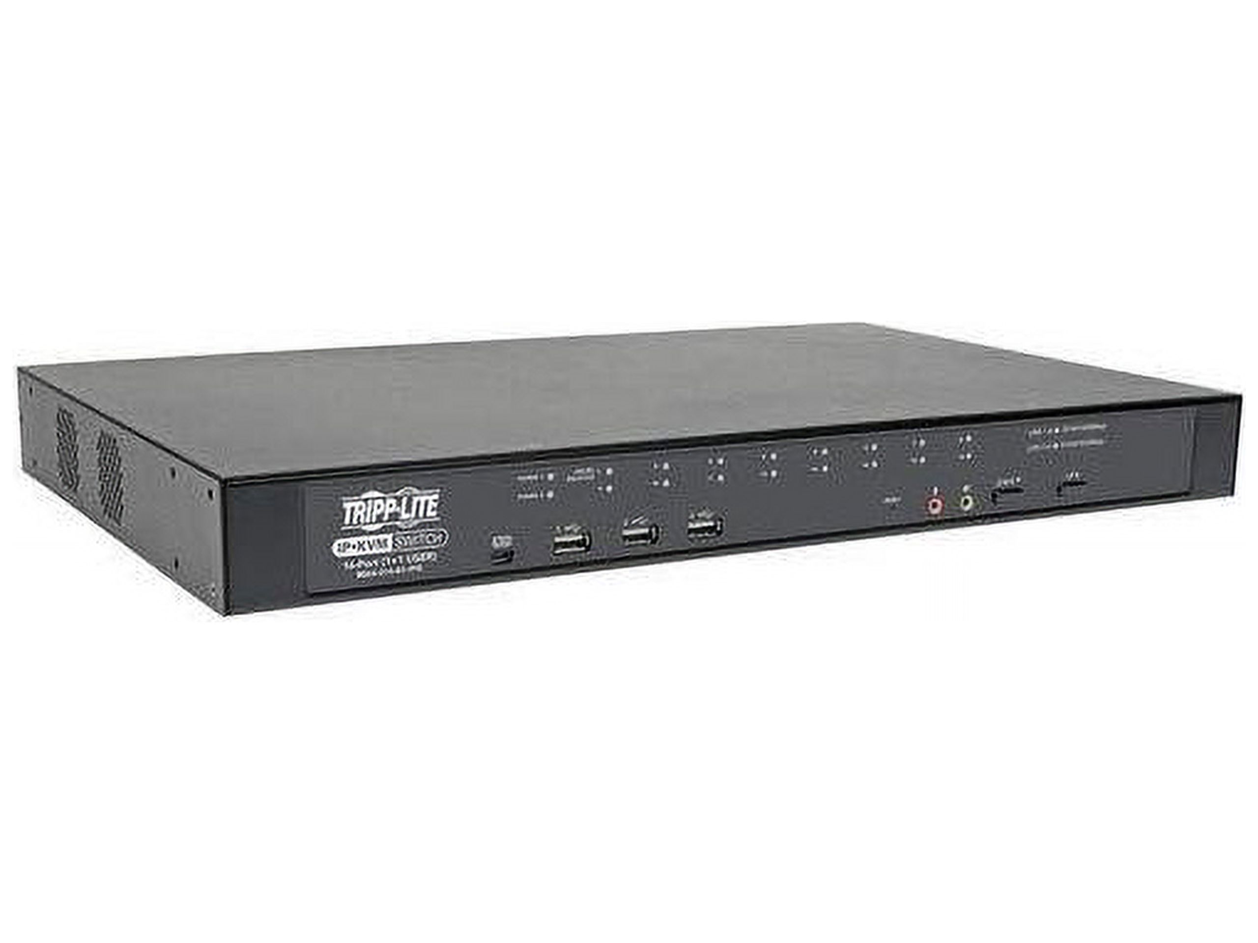 Tripp Lite 16-Port Cat5 KVM over IP Switch with Virtual Media - 1 Local & 1 Remote User, 1U Rack-Mount, TAA - KVM switch - 16 x KVM port(s) - 1 local user - 2 IP users - rack-mountable - government GSA - TAA Compliant - image 4 of 5