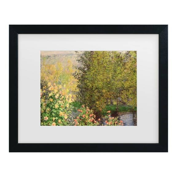 Trademark Fine Art 'Corner of the Garden at Montgeron, 1876' Canvas Art by Claude Monet