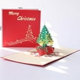 thumbnail image 1 of 3pcs 3d Christmas Cards,thank You Card Compatible Kids, Mom And Dad Feature Christmas Tree, Santa Claus, Reindeer Christmas Popup Card Gift Compatible_Gift Of G, 1 of 1