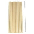 thumbnail image 2 of BambooMN Reusable Bamboo Drinking Straws - Eco Friendly Plastic Alternative - Thin - 7.75" - 100 pcs, 2 of 3