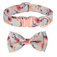 thumbnail image 1 of Collar para perro con lazo y flores, el collar para niña es adecuado para perros grandes y pequeños., 1 of 5