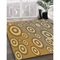 thumbnail image 2 of Ahgly Company Indoor Square Patterned Oak Brown Area Rugs, 4' Square, 2 of 6