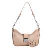 thumbnail image 1 of Bolso vagabundo para mujer, bolso de axila con cadena, bolso de mano informal de cuero PU sólido para mujer (caqui), 1 of 7