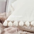 thumbnail image 2 of 2 Pack Velvet Cover Pom Pom Cushion Cover Large Square Decorative Solid Color Design Throw Pillow Covers 20x20 Inches For Sofa Bed Living Room With Co, 2 of 5