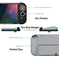 thumbnail image 5 of PlayVital AlterGrips Protective Slim Case for Nintendo Switch OLED, Ergonomic Grip Cover for Joycon, Dockable Hard Shell for Switch OLED w/Thumb Grip Caps & Button Caps - Classics NES Style, 5 of 9