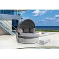 thumbnail image 4 of SOGNO Deluxe Ensemble de lit de patio en osier toutes saisons 62"W, 4 of 6