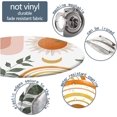 thumbnail image 6 of Boho Elastic Fitted Round Tablecloths, Geometric Sun Beige Bohemian Waterproof Wipe Clean Polyester Table Cloths, for Outdoor Patio Indoor Kitchen Dining Party, Fit to 52" Table, 6 of 6