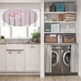 thumbnail image 5 of LALILO Kitchen Curtain Valance Floral Round Shape Rod Pocket Window Curtain 52"x 18" Set of 2, 5 of 6