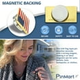 thumbnail image 6 of PinMart Magnetic American Flag Patriotic Suit Jacket Lapel Pin For Adults and Teens - Nickel Plated Enamel, Single or Bulk Pack, 6 of 8