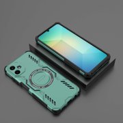For Samsung Galaxy A06 Magnetic Phone Case,Military-Grade Drop Protection,Compatible with Mag-Safe,Heavy Duty Tough Rugged Shockproof Dropproof Grip Armored Slim Phone Case Cover,Green