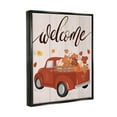 thumbnail image 3 of Stupell Industries Welcome Country Pumpkin Truck Graphic Art Jet Black Floating Framed Canvas Print Wall Art, Design by Jo Taylor, 3 of 6
