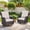Brown/Beige, variant on PARKWELL Patio Rocking Swivel Cushioned Chairs Set of 2,Wicker Glider Rocker for Porch Balcony Backyard Apartment,Blue