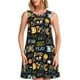 thumbnail image 1 of Fotbe Basketball Vestido de Verano sin Mangas para Mujer – Vestido Midi Línea A, Estilo Camiseta Floral, Vestido Playero Casual y Fluido, 1 of 7