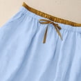 thumbnail image 6 of ZGRBOU Cotton Linen Maxi Skirts for Women with Pockets High Waist A-Line Split Midi Long Skirt Casual Beach Party Holiday Skirt, 6 of 7