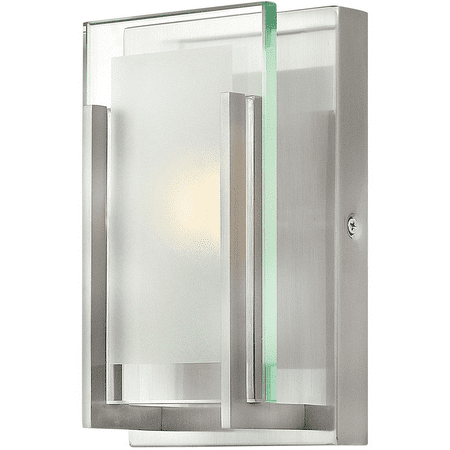Bathroom Vanity 1 Light Fixtures With Brushed Nickel Finish Steel Bathroom Vanity 1 Light Fixtures With